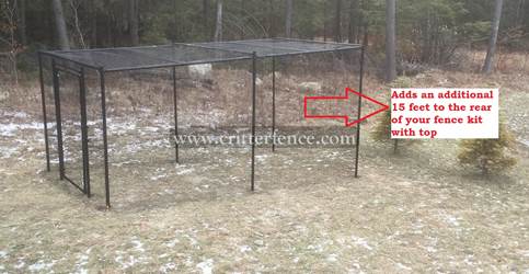 Fence Kit With Top 3 (Rear Extension, Poly) Fence Kit With Top 3 (Rear Extension, Poly)